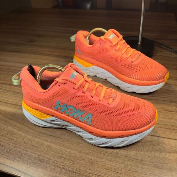 HOKA ONE ONE BONDI 7 - Women’s Running Shoes - SIZE 8.5 - Picture 1 of 9